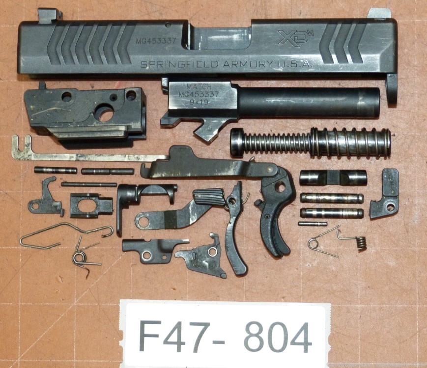 Springfield XDM-9 9mm, Repair Parts F47-804-img-0