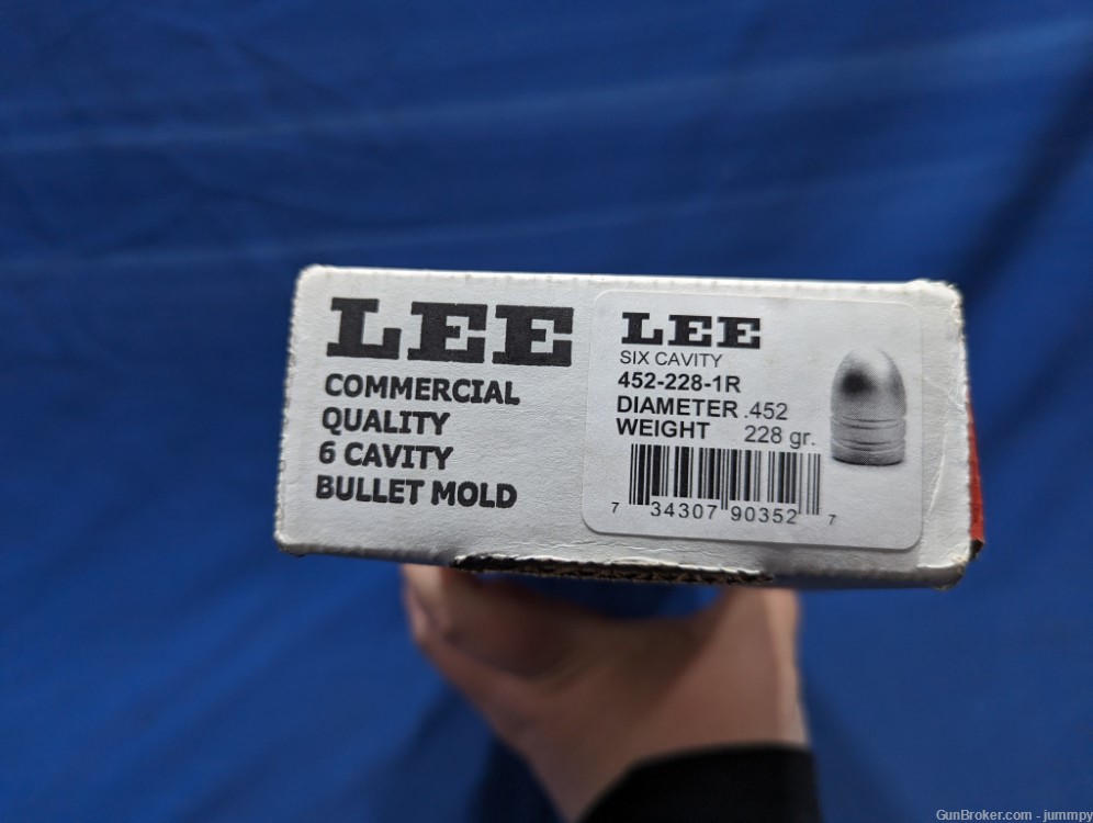 Lee 6-Cavity Bullet Mold 452-228-1R 45Cal 228 Grain -img-1