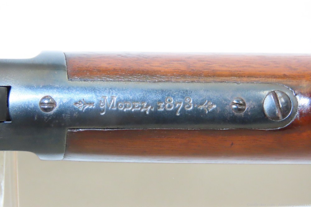1884 Antique WINCHESTER 1873 .22 Short Rifle Octagonal Barrel Crescent Butt-img-13