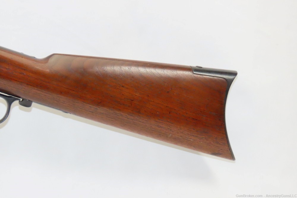1884 Antique WINCHESTER 1873 .22 Short Rifle Octagonal Barrel Crescent Butt-img-2