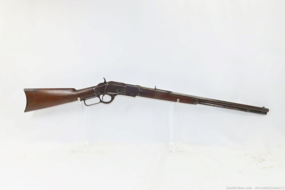 1891 Antique WINCHESTER 1873 .32-20 WCF Lever Action Rifle Octagonal Barrel-img-15