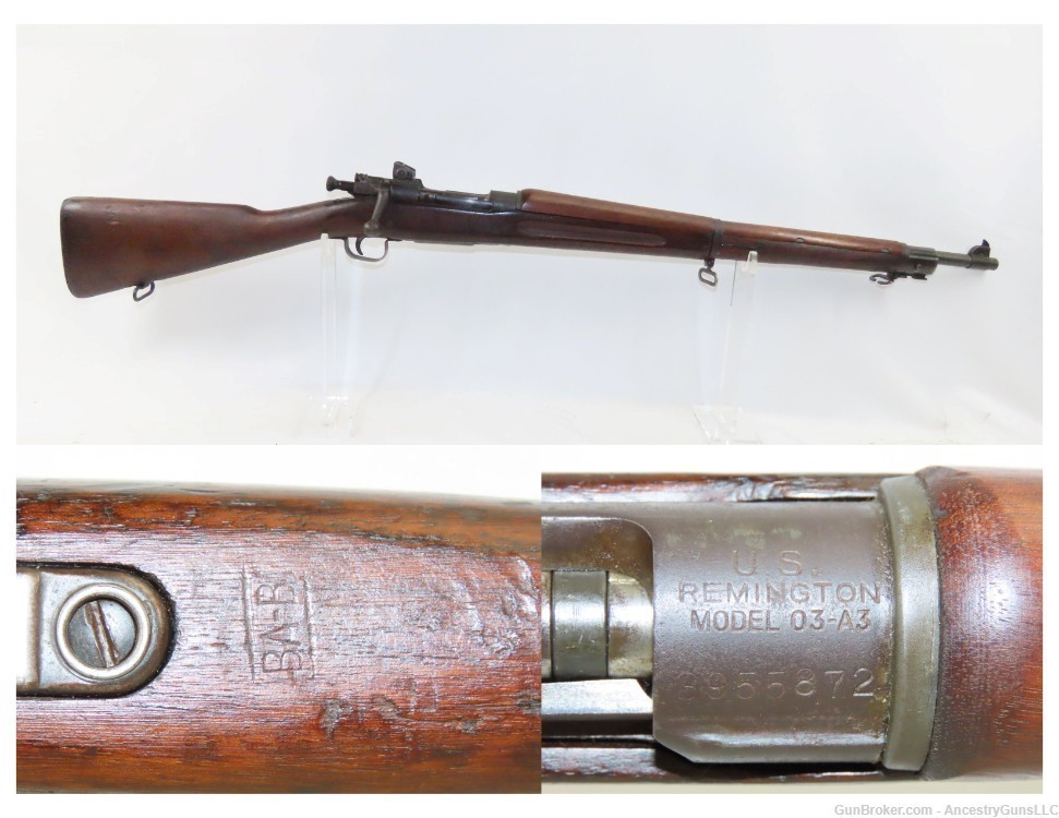 WORLD WAR II US Remington M1903A3 BOLT ACTION Rifle .30-06 Springfield  C&R-img-0