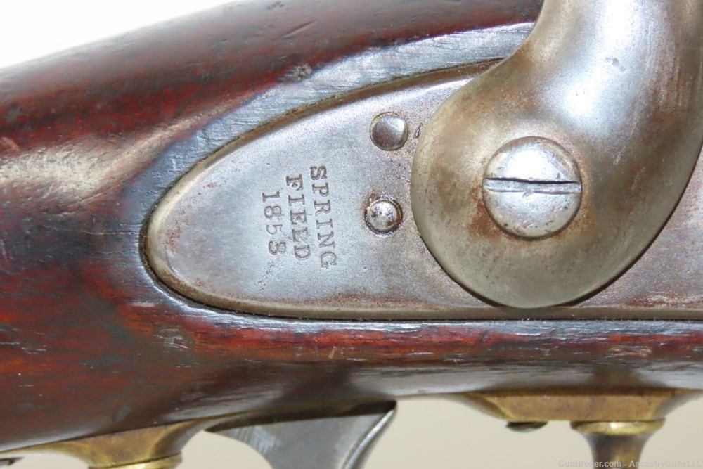 1853 Antique U.S. SPRINGFIELD M1847 Cavalry Musketoon ARTILLERY ALTERATION -img-6