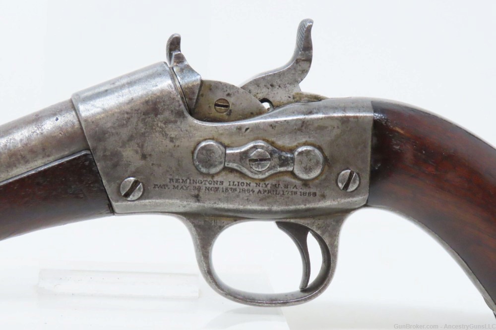 Rare NAVY HOLSTER U.S. REMINGTON 1867 NAVY Rolling Block .50 Pistol Antique-img-5