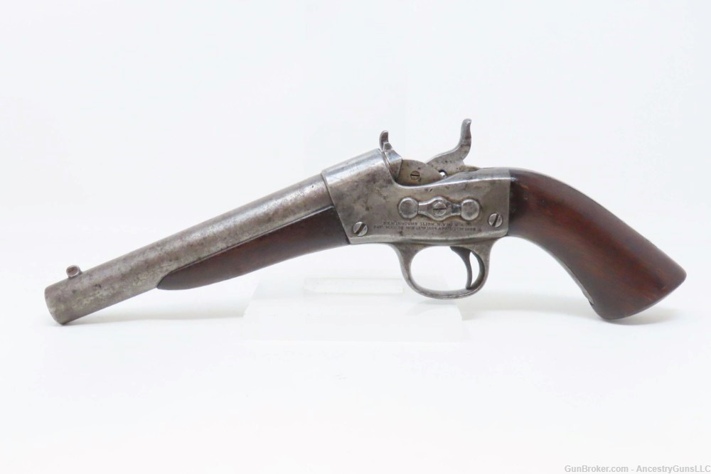 Rare NAVY HOLSTER U.S. REMINGTON 1867 NAVY Rolling Block .50 Pistol Antique-img-3