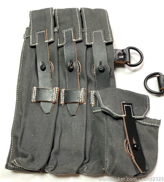 WWII GERMAN MP40 MP38 AMMO POUCHES-GREY-img-3