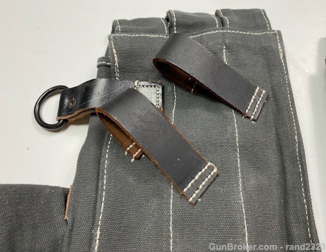 WWII GERMAN MP40 MP38 AMMO POUCHES-GREY-img-2