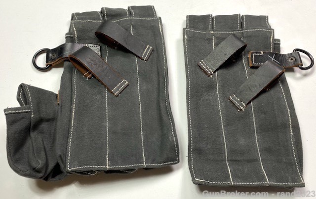 WWII GERMAN MP40 MP38 AMMO POUCHES-GREY-img-1