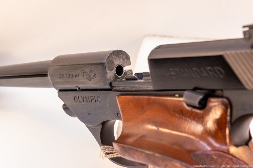 High Standard Olympic ISU M-104 6.75" 22 Short Pistol -img-3