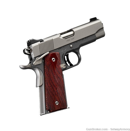 Kimber Pro CDP .45 ACP 4" 7rd Charcoal Gray/Silver Rosewood 3000243 *PENNY-img-1