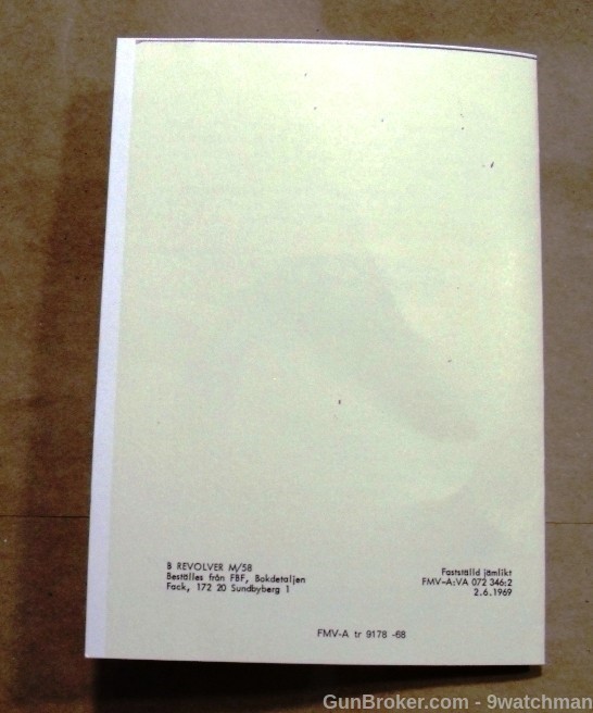 Swedish Pamphlet / Manual S&W Airweight Model 12  m/58-img-2