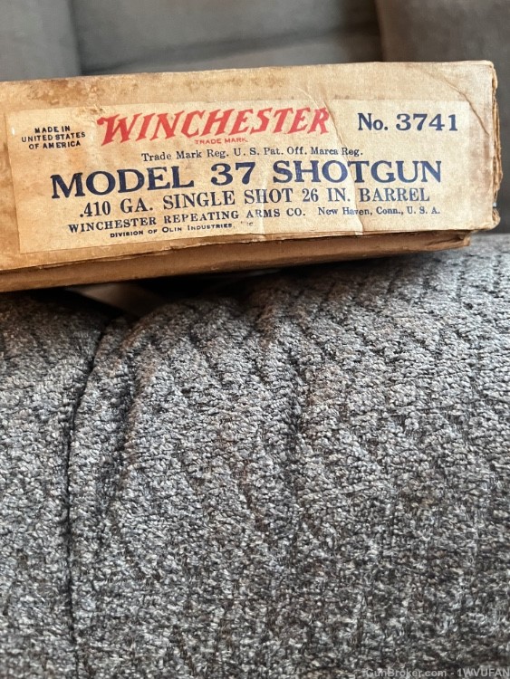 WINCHESTER MODEL 37, 410  BOX ONLY-img-2