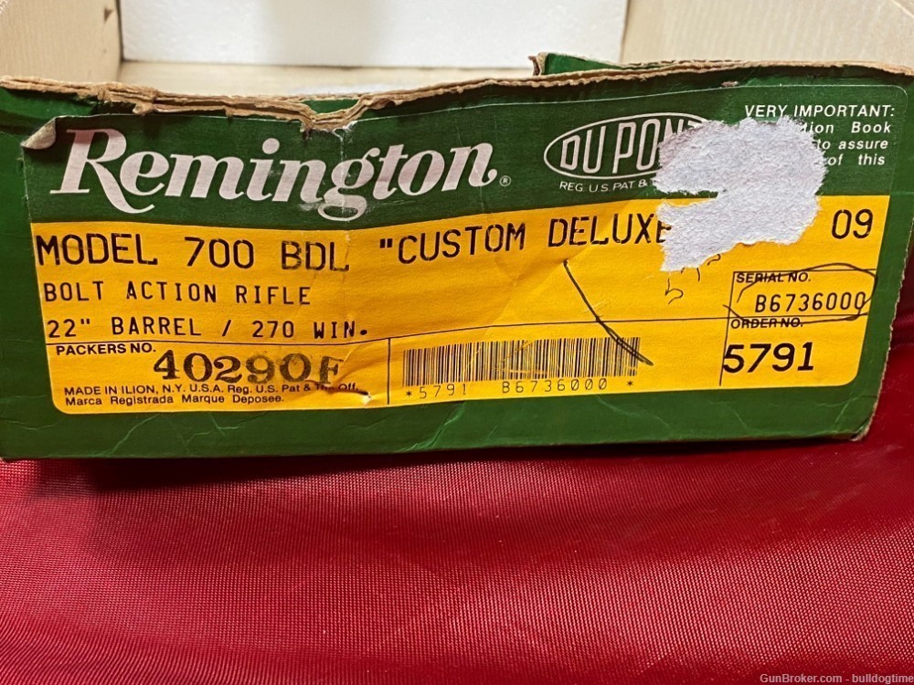 Remington 700 BDL Custom Deluxe 270 Win Used In Excellent Condition        -img-32