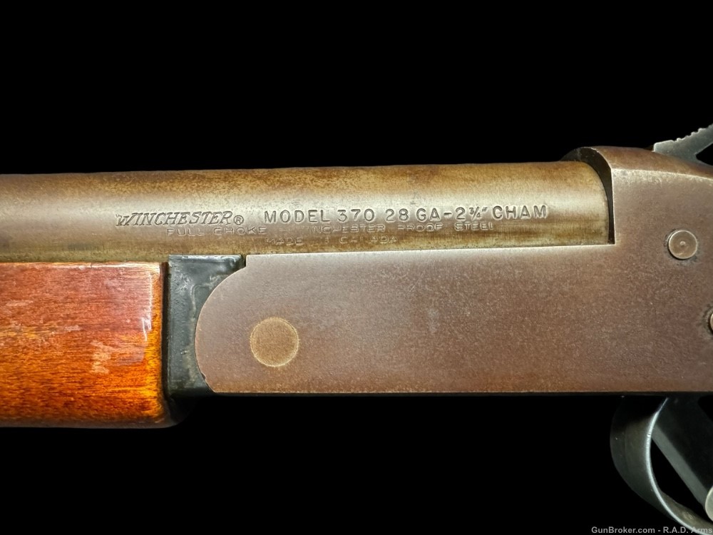 Rare Winchester Model 370 28 Gauge Full Choke 28” Barrel Nice Patina -img-3