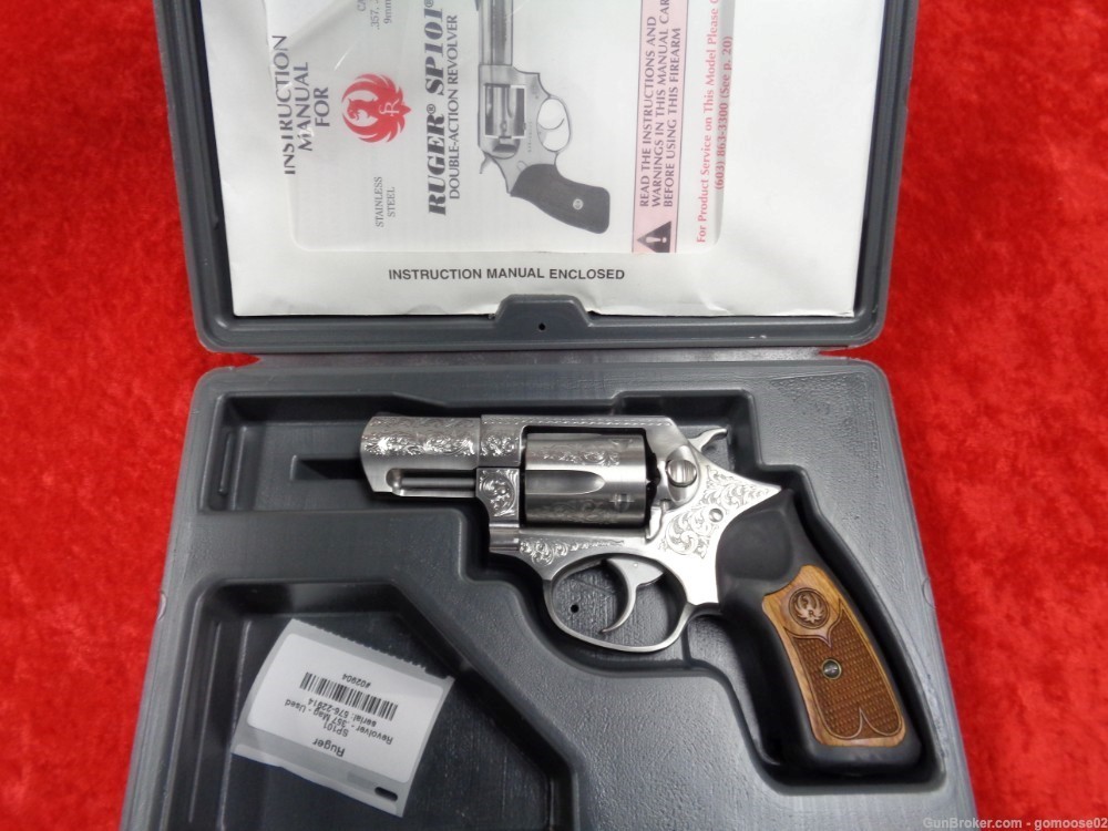 Ruger SP101 357 Magnum Stainless Steel ENGRAVED Limited Edition Mag I TRADE-img-23