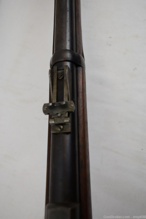 Springfield 1873 MFG in 1884, 45-70, 32" bbl, Bayonet & Scabbard, Good.-img-14