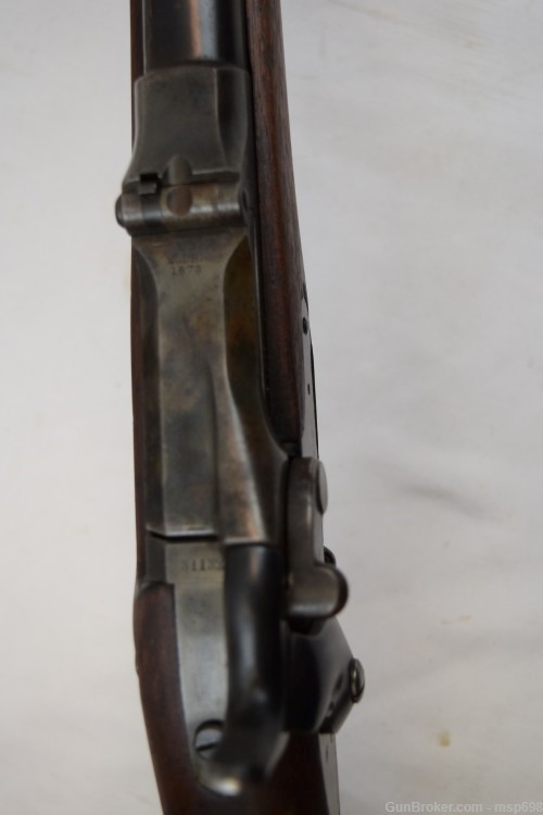 Springfield 1873 MFG in 1884, 45-70, 32" bbl, Bayonet & Scabbard, Good.-img-13