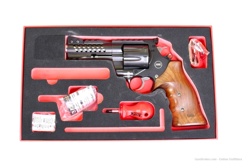 Nighthawk Custom Korth NXS 357 Mag 4" 8rd SA/DA Revolver 60-140 Walnut Grip-img-11