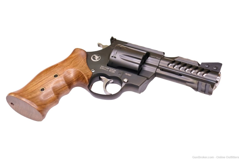Nighthawk Custom Korth NXS 357 Mag 4" 8rd SA/DA Revolver 60-140 Walnut Grip-img-8