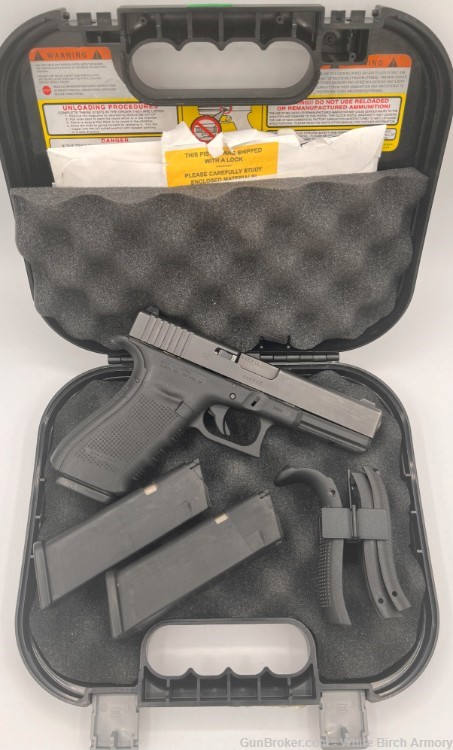LE Trade-In Glock G21 Gen 4, 4.6” Bbl., .45 ACP, 3-Dot Sights, (3)13rd Mags-img-0