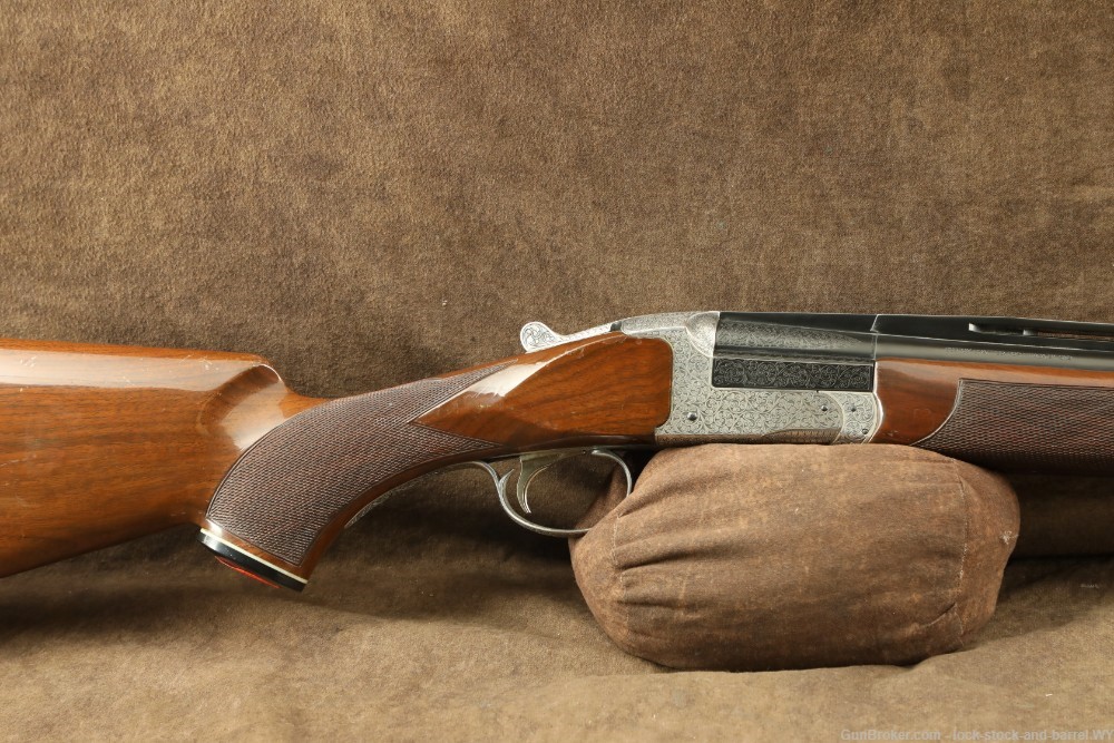 Engraved Ithaca Century Trap 12GA 34” Break Action Single Shot Shotgun-img-4