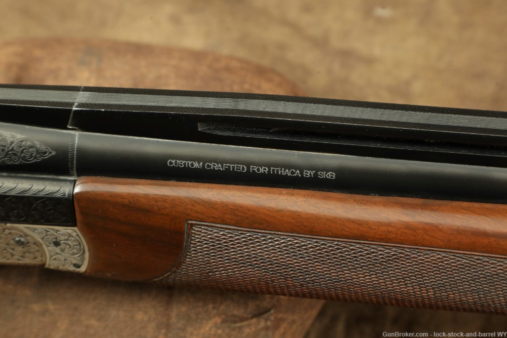 Engraved Ithaca Century Trap 12GA 34” Break Action Single Shot Shotgun-img-28