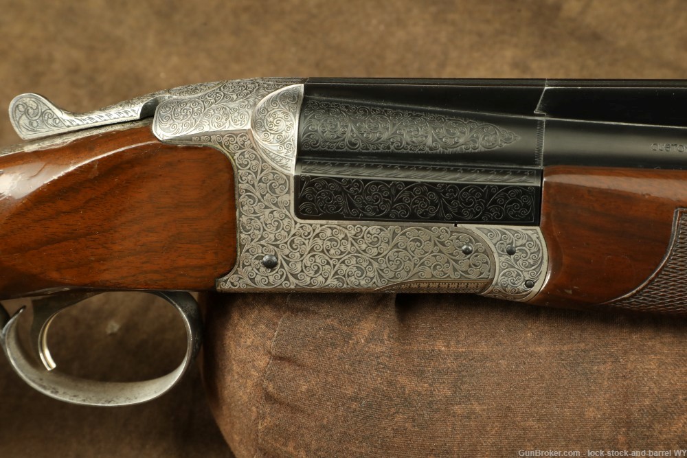 Engraved Ithaca Century Trap 12GA 34” Break Action Single Shot Shotgun-img-29