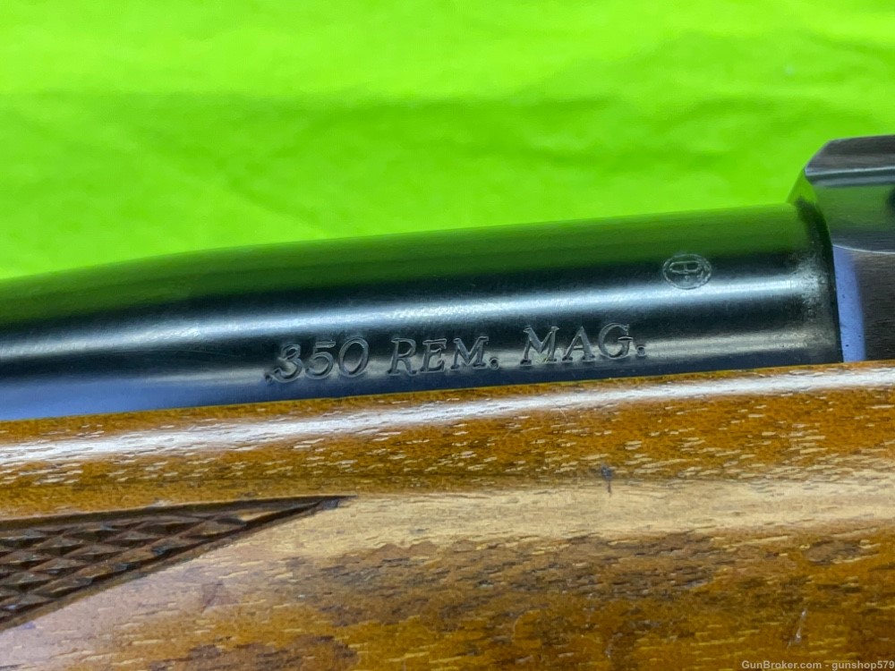 Ruger M77 Flat Bolt Tang Safety 22 Inch Barrel With Sights MFG 1971 350 REM-img-28