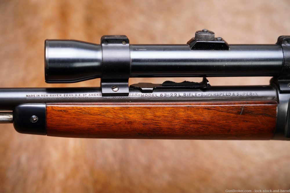 Winchester Model 63 Scope .22 LR 23” Semi-Auto Takedown Rifle 1945 C&R-img-21