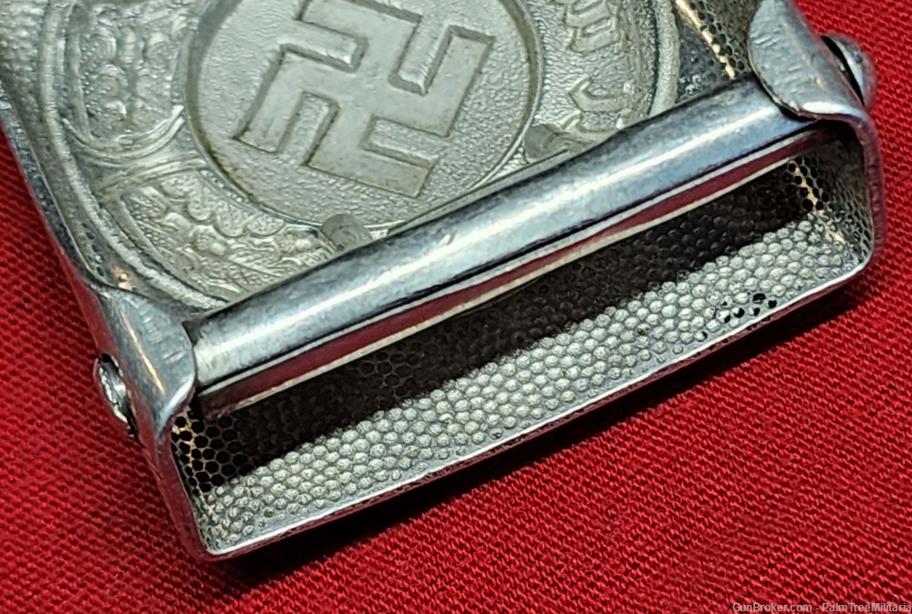 WW2 WWII German NSDAP Third Reich Police officers belt & buckle Polizei-img-8