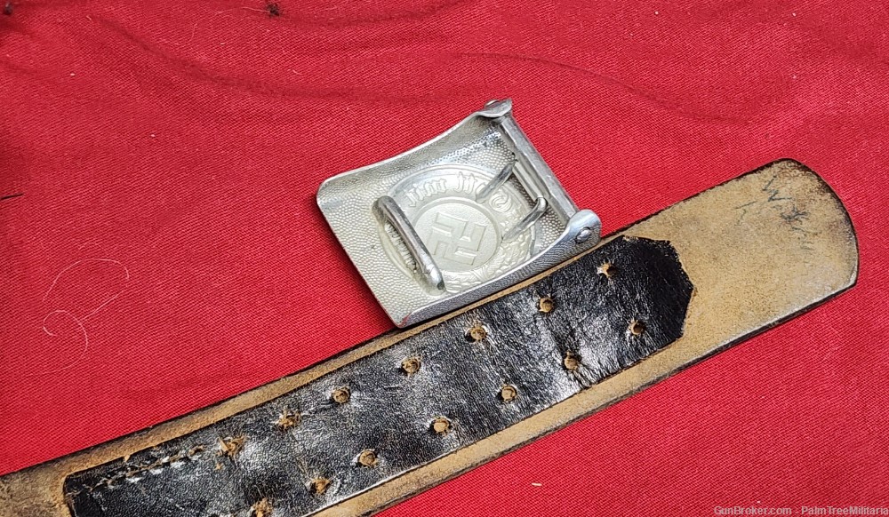 WW2 WWII German NSDAP Third Reich Police officers belt & buckle Polizei-img-10