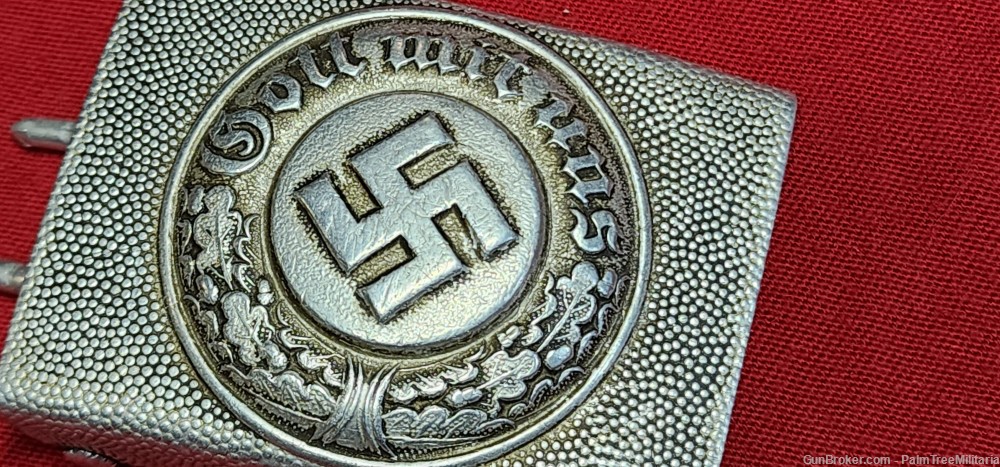 WW2 WWII German NSDAP Third Reich Police officers belt & buckle Polizei-img-4