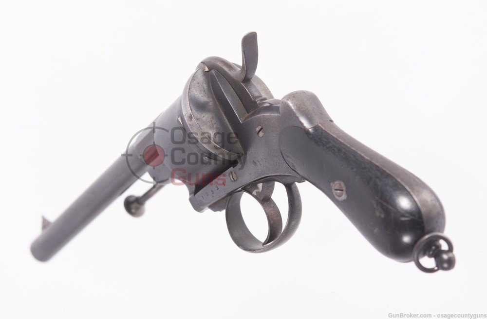 Lefaucheux M1858 Navy Model 12mm Civil War Era Pinfire Revolver - Used-img-7