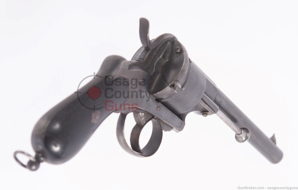 Lefaucheux M1858 Navy Model 12mm Civil War Era Pinfire Revolver - Used-img-6