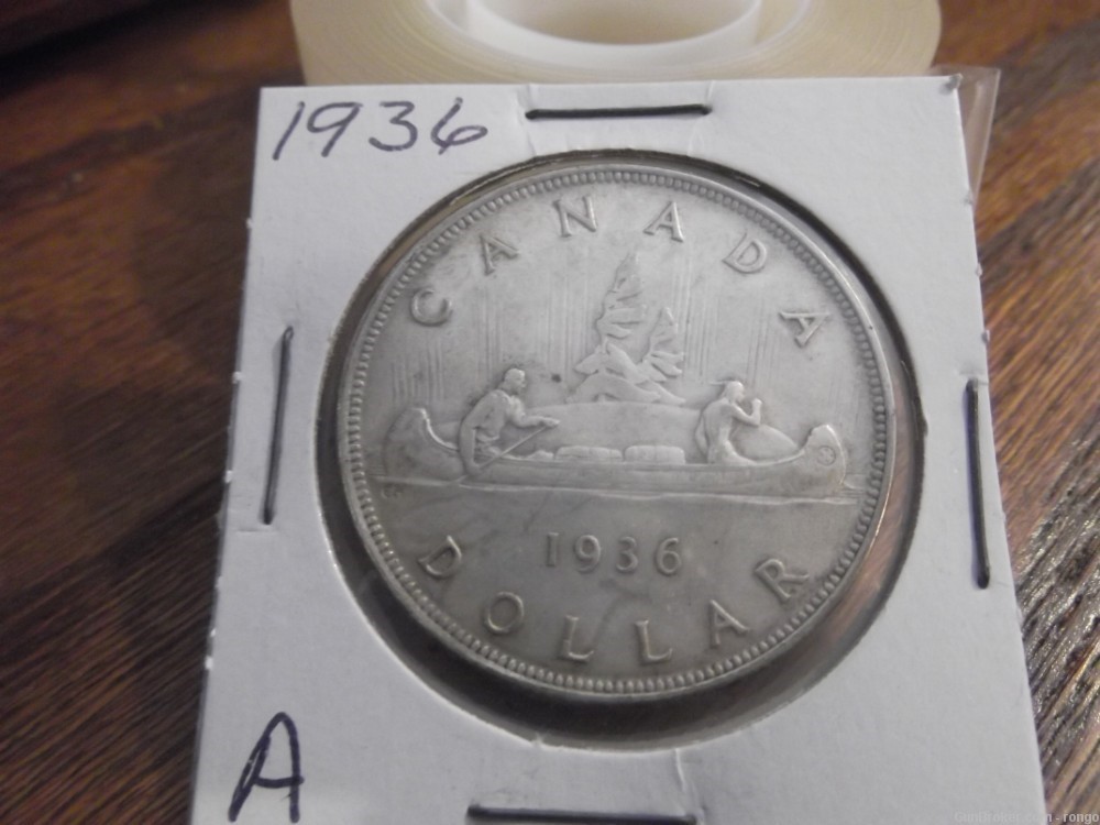 1936 CANADA  SILVER DOLLAR  (A) -img-0