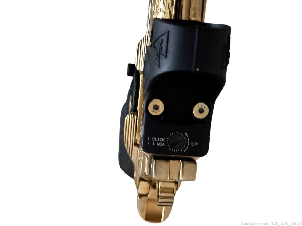 STACCATO CS 9mm FULLY ENGRAVED HIGH POLISHED AND 24k GOLD PLATED 1 OF 1-img-11