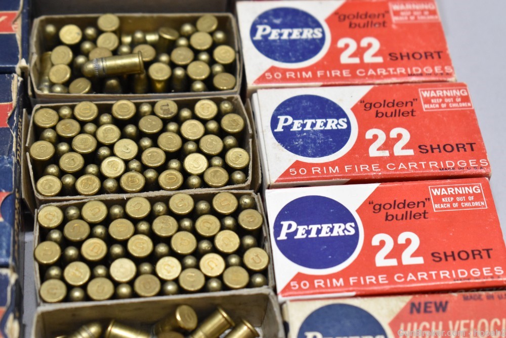 22 Boxes 1013 Rds Vintage Assorted Peters 22 S & LR Target Victor Filmcoat-img-10