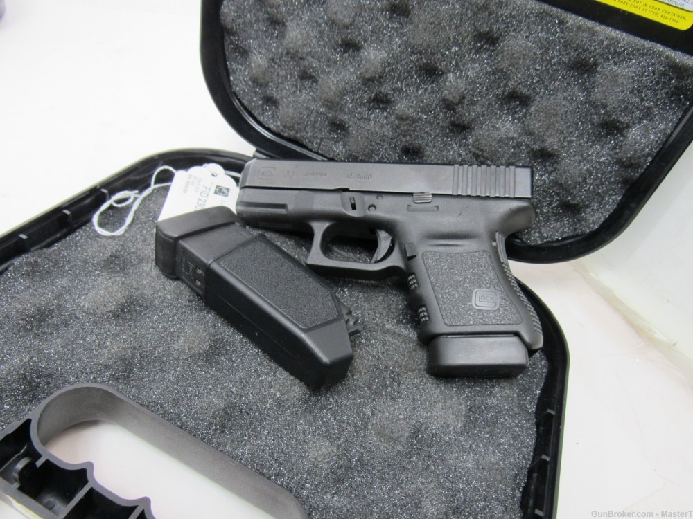  Excellent Glock 30 Gen 3 45ACP w/ 2Mags & Case $.01 Start No Reserve-img-0