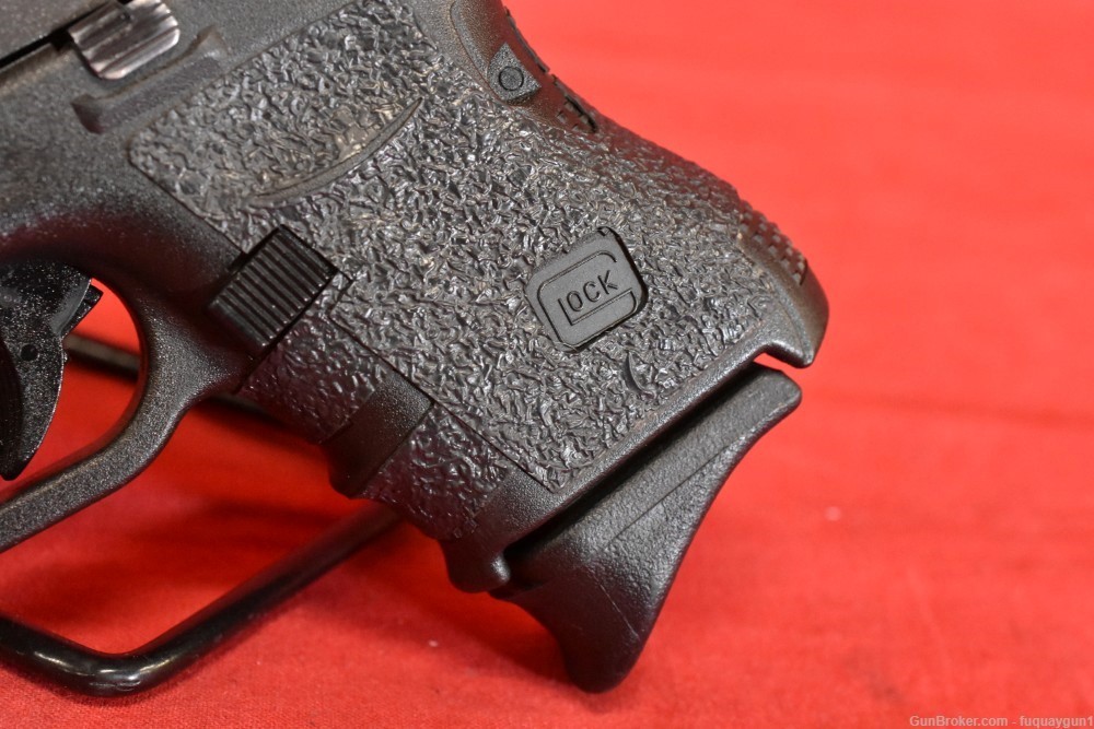 Glock 26 Gen 4 9mm Frying Pan Finish Fiber Optic Talon Tape G26 26-img-7