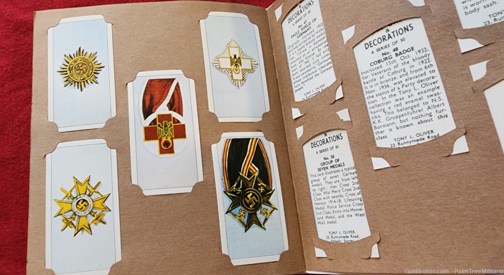 WW2 WWII German NSDAP Third Reich Orders & Decorations cigarette cards book-img-11