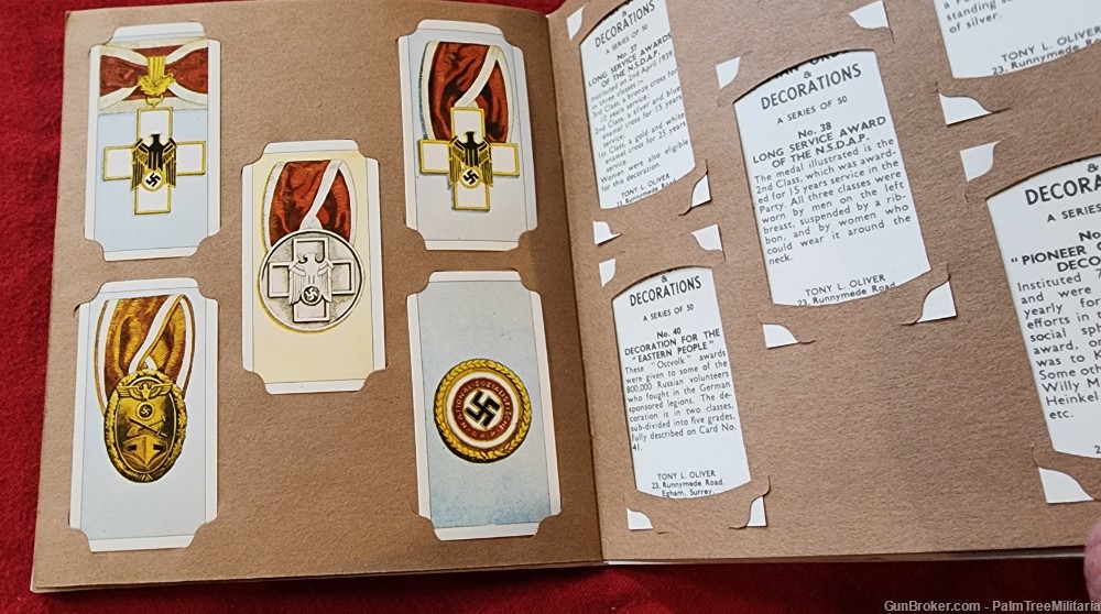 WW2 WWII German NSDAP Third Reich Orders & Decorations cigarette cards book-img-10
