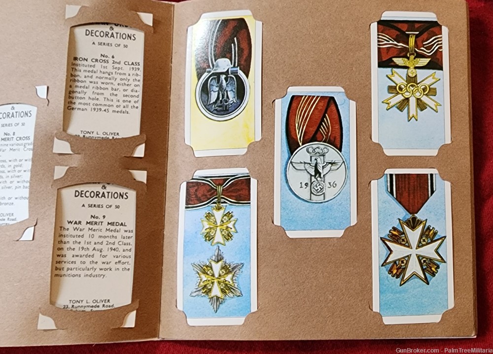 WW2 WWII German NSDAP Third Reich Orders & Decorations cigarette cards book-img-5