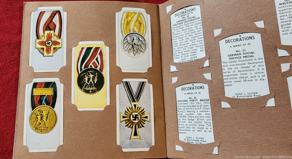 WW2 WWII German NSDAP Third Reich Orders & Decorations cigarette cards book-img-9