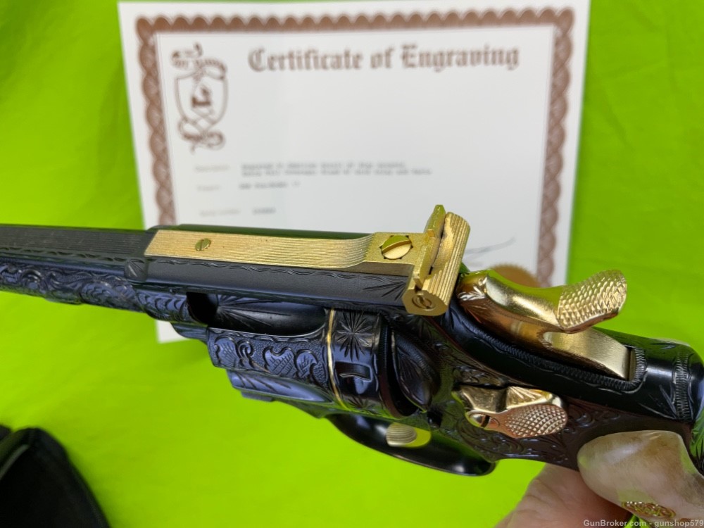 GOLD FULL COVERAGE MASTER ENGRAVED SMITH & WESSON K22 PRE 17 FLANNERY 22LR-img-16