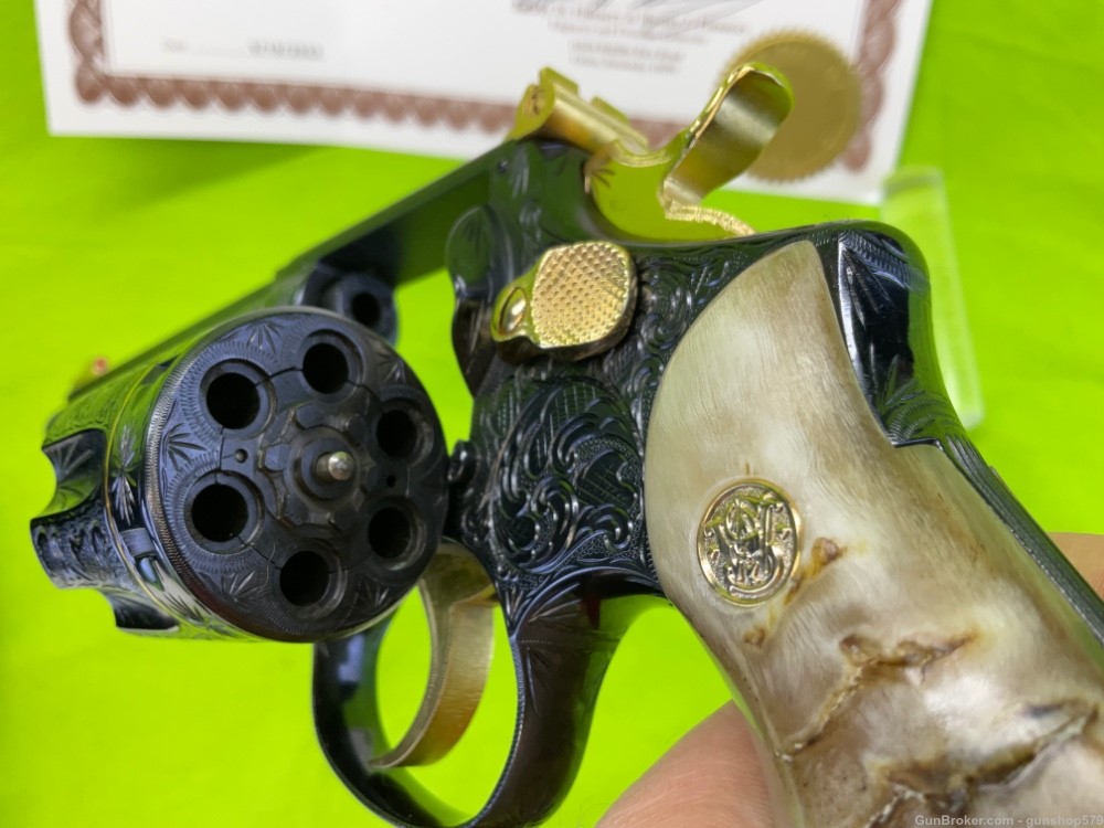 GOLD FULL COVERAGE MASTER ENGRAVED SMITH & WESSON K22 PRE 17 FLANNERY 22LR-img-29