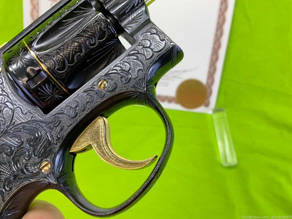GOLD FULL COVERAGE MASTER ENGRAVED SMITH & WESSON K22 PRE 17 FLANNERY 22LR-img-24