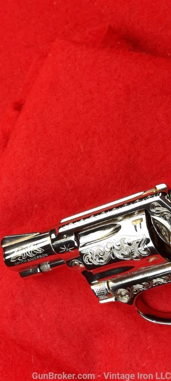 Smith and Wesson model 36  Engraved with Genuine Pearl grips, Beautiful! NR-img-50