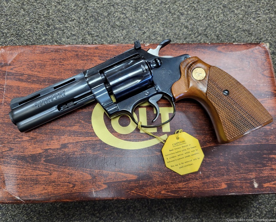 Colt 1981 Diamondback 4" 22LR Revolver In Original Box D5140-img-4