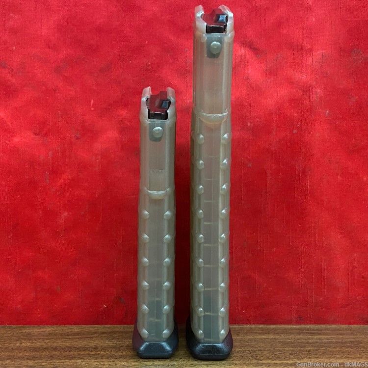 2 Preban Steyr AUG 5.56mm Translucent Waffle Magazines 42 and 30 Round Mag -img-4