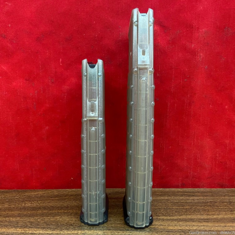2 Preban Steyr AUG 5.56mm Translucent Waffle Magazines 42 and 30 Round Mag -img-6